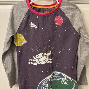 Mini Boden space long sleeve tee 6-7Y